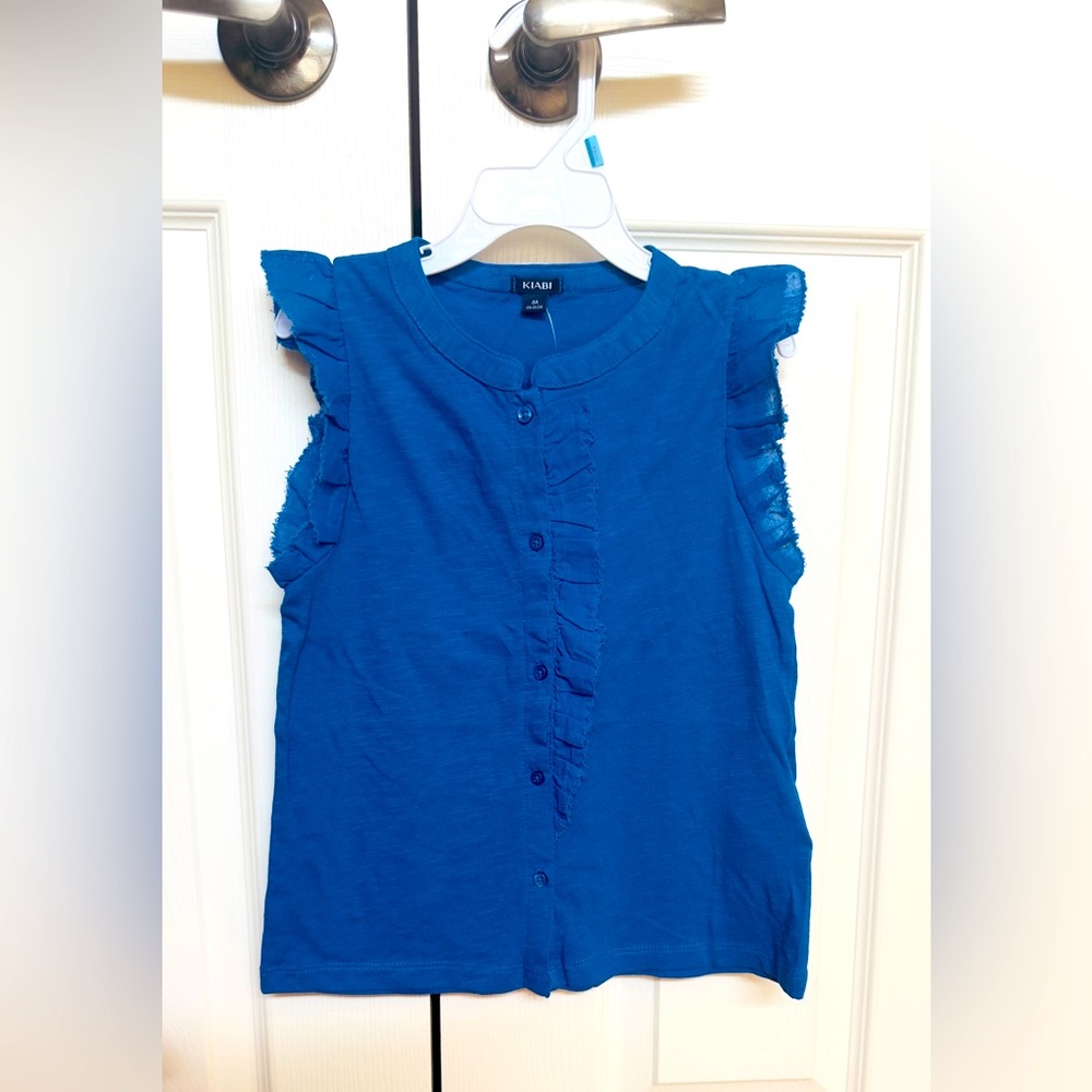 Brand new Ruffled Sleeveless Top kids size 8